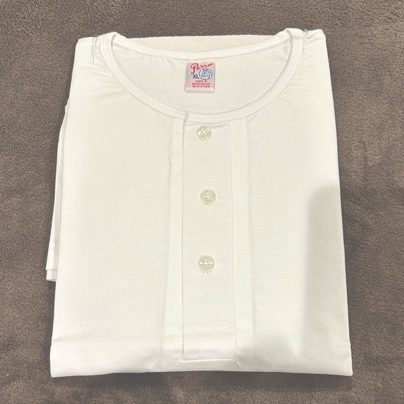 1970's Vintage Athletic T shirt underwear 3 button V-Neck Latin Miami XL New - Picture 3 of 4